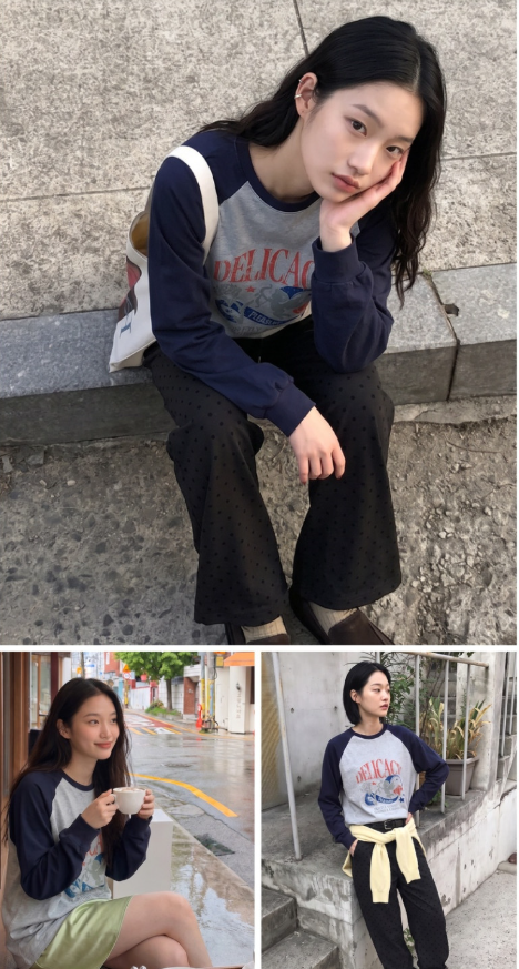 가을 티셔츠 뭐 입을지 고민이라면? 쥬시쥬디 래글런 프린트 티셔츠 J1TS624A 29% 할인