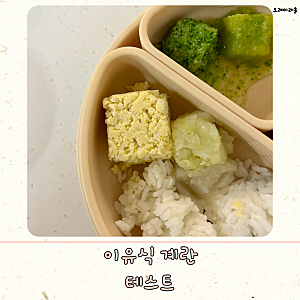 이유식 계란 테스트 시기 노른자 흰자 알러지 반응