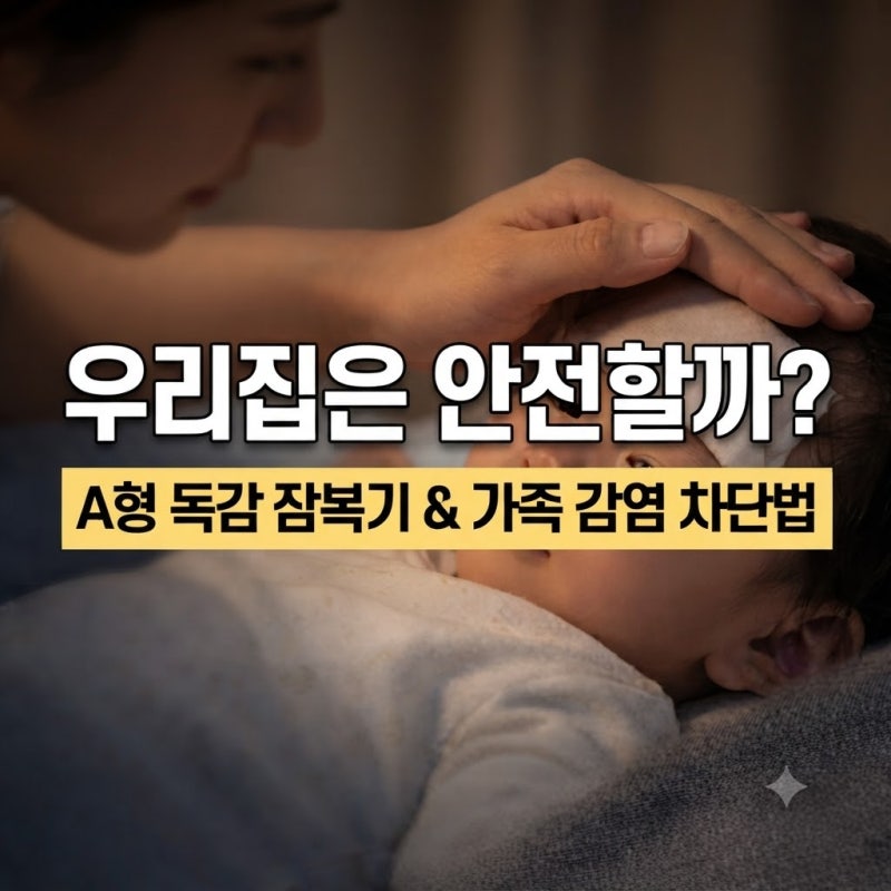 가족 감염 막아주는 A형 독감 잠복기 기간 및 필수 체크리스트
