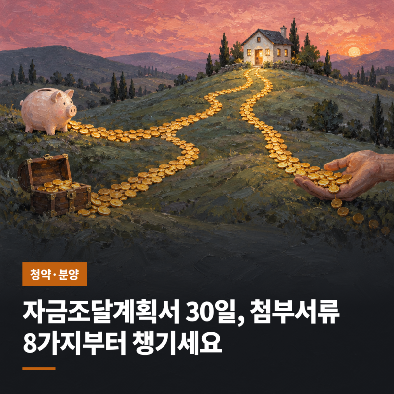 자금조달계획서 30일, 첨부서류 8가지부터 챙기세요