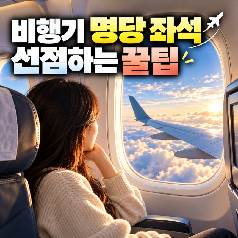 네이버에서 항공권 예매하고 '비행기 명당' 100% 선점하는 예약 꿀팁