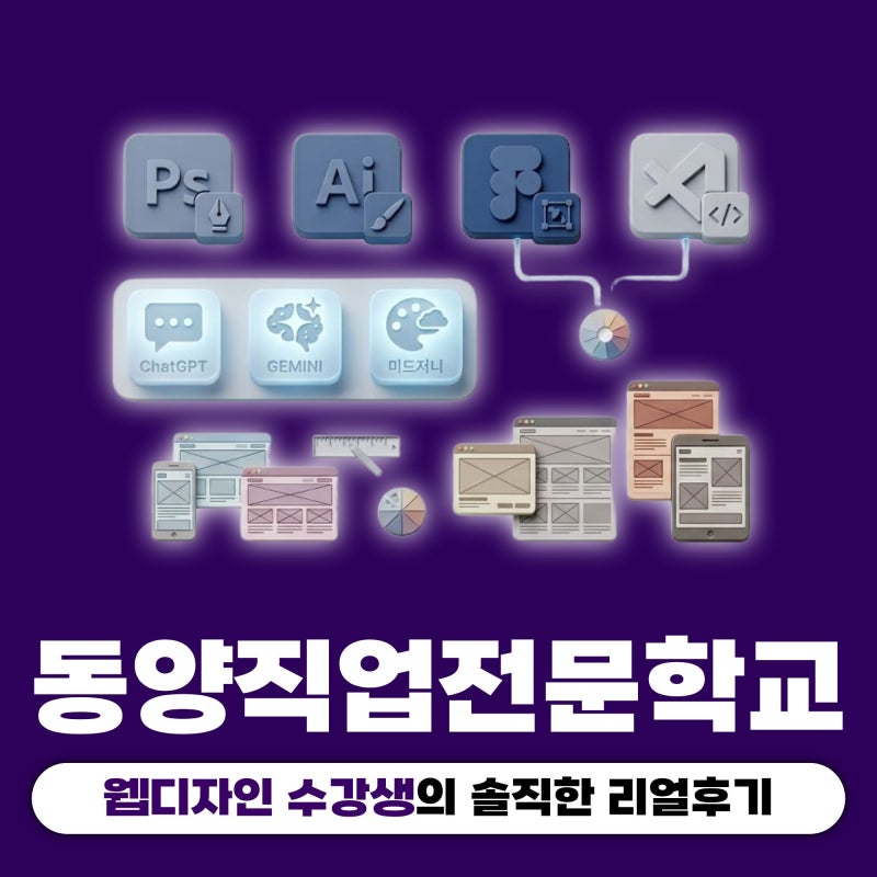 창원국비지원 l 마산웹디자인학원 동양직업전문학교 수강생 솔직 후기