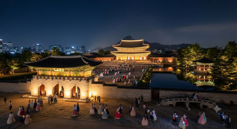 [꿀팁] 경복궁 야간개장 예약방법 및 한복 대여 방법 총 정리!!!