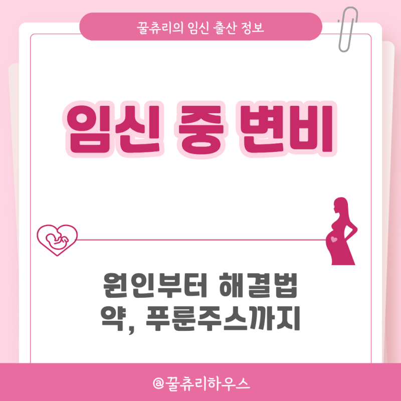 임신 중 변비 언제부터 심해질까? 원인부터 해결법 약 푸룬주스까지