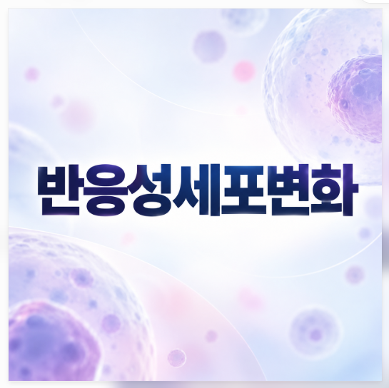 반응성세포변화 나왔어요. 암이 될 가능성이 있다는 말인가요?