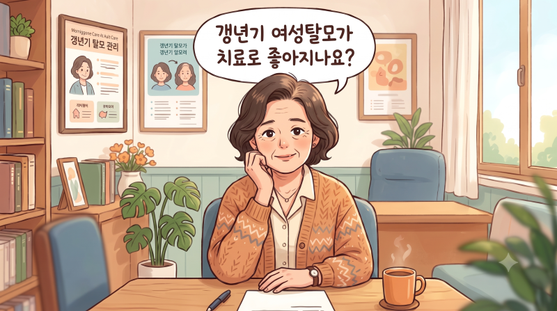 갱년기 여성탈모, 치료로 좋아지나요