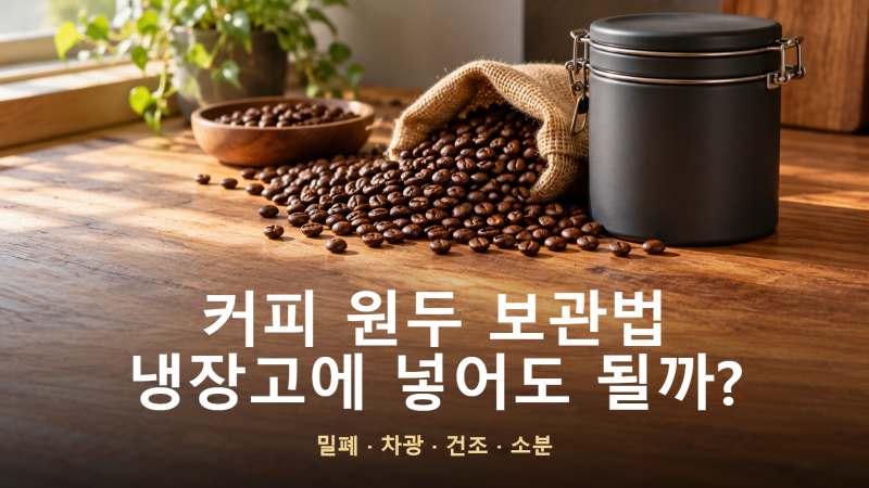 커피 원두 보관법, 냉장고에 넣어도 될까?