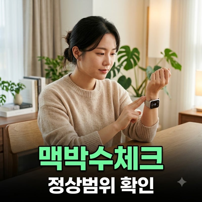 성인정상맥박수 기준과 빈맥 서맥 확인하는 방법