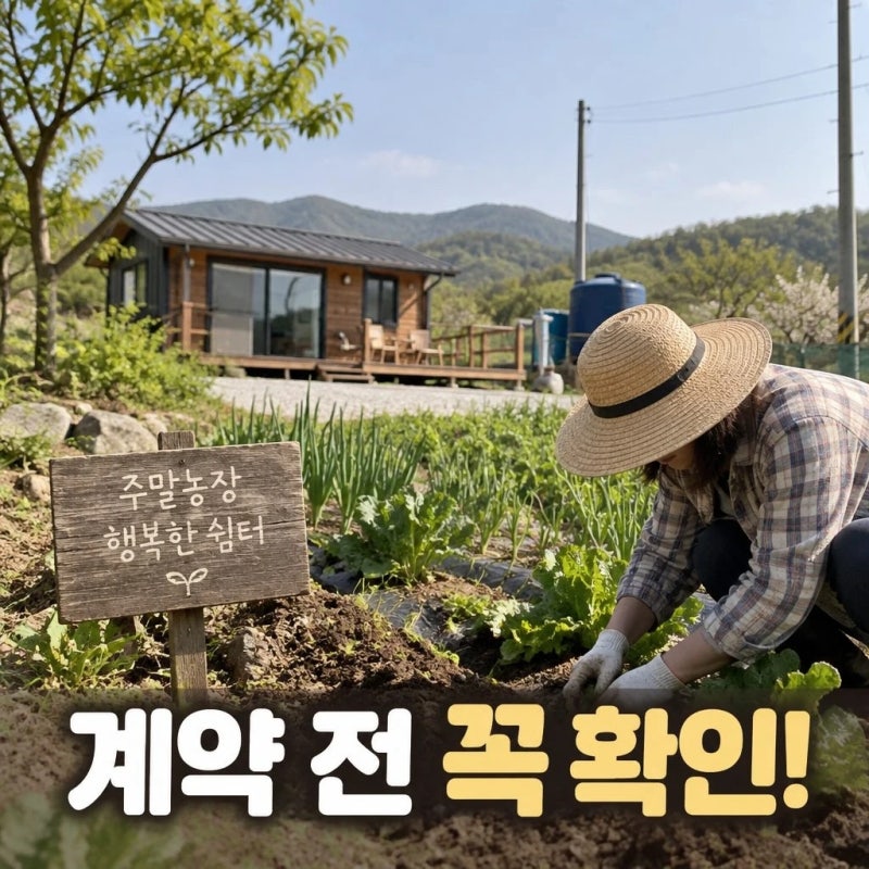 농촌 체류형 쉼터 계약 전 확인할 생활 조건