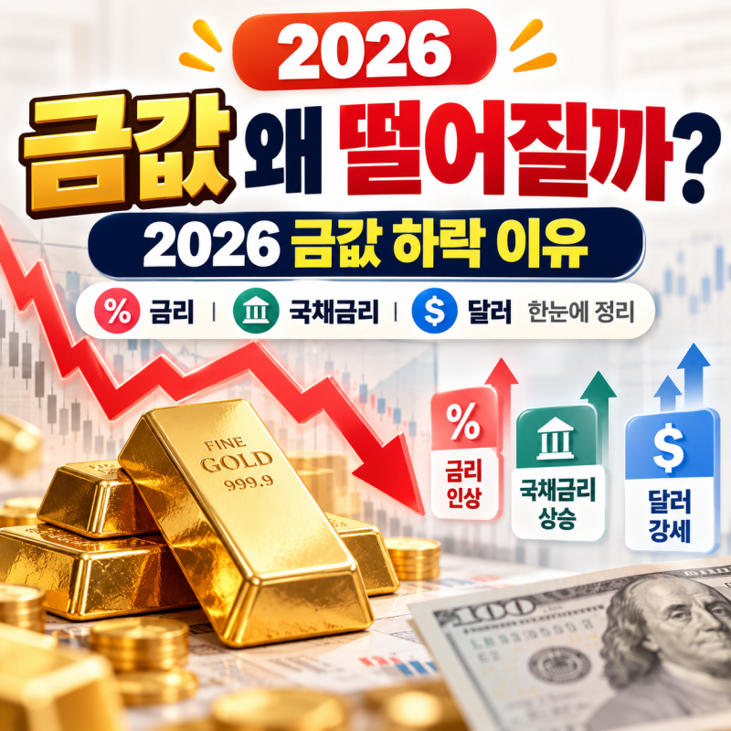 금값 하락 이유는? 2026 금 시세 떨어지는 이유와 앞으로 볼 것