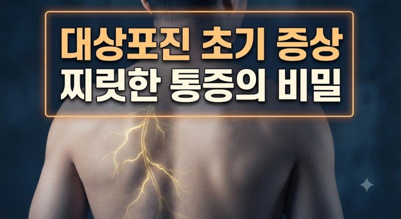 대상포진 초기 증상과 찌릿한 통증 (+피부 발진 전 전조 증상 확인법)