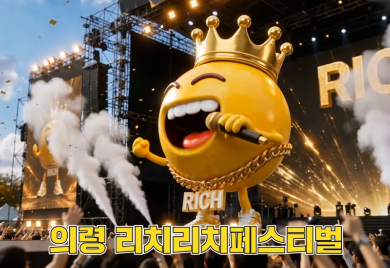 [2026 의령 리치리치 페스티벌] 부자 기운 가득! 축제 기간부터 일정·체험 프로그램·콘서트 ....