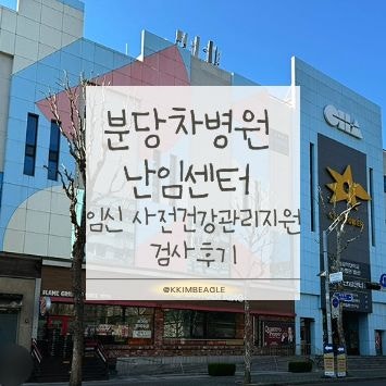 임신준비 | 분당차병원 난임센터 임신 사전건강관리 지원 검사후기(난소기능검사·나팔관조....