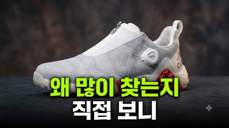 남성골프화 보아 스파이크리스 추천 아디다스 코드케이오스 스파이크리스 후기 추천(+장단....