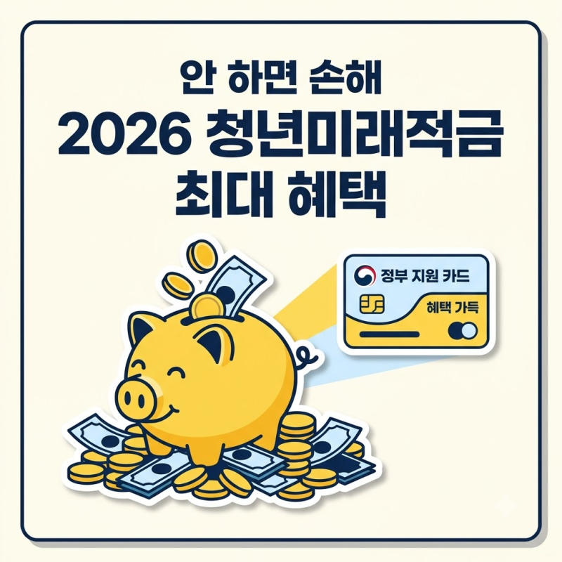 신청 안 하면 손해인 2026 청년미래적금, 놓치기 쉬운 조건 1가지
