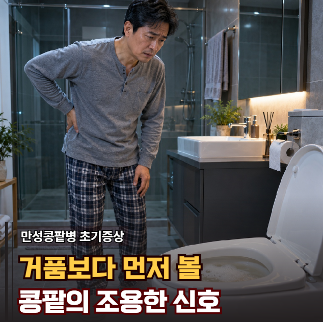 "소변 거품만 봤는데 이미 늦었다?" 만성콩팥병 초기증상, 진짜 먼저 볼 것은 따로 있습니다