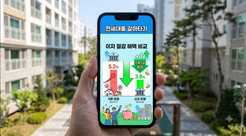 전세대출 갈아타기 전에 토스뱅크·카카오뱅크·케이뱅크 금리부터 비교하세요