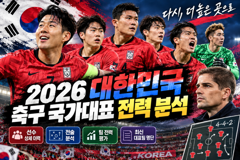 2026 대한민국 축구 국가대표 전력 분석｜선수 상세 이력부터 모레노호 전술까지