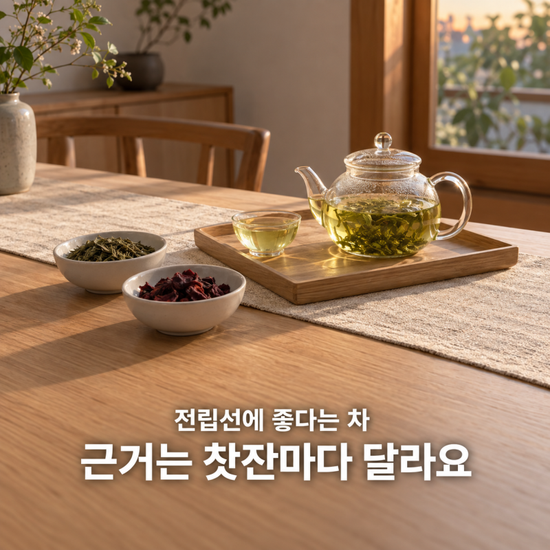 "녹차는 하루 7잔 넘게 마셔야 하나?" 전립선에 좋은 차, 근거 등급
