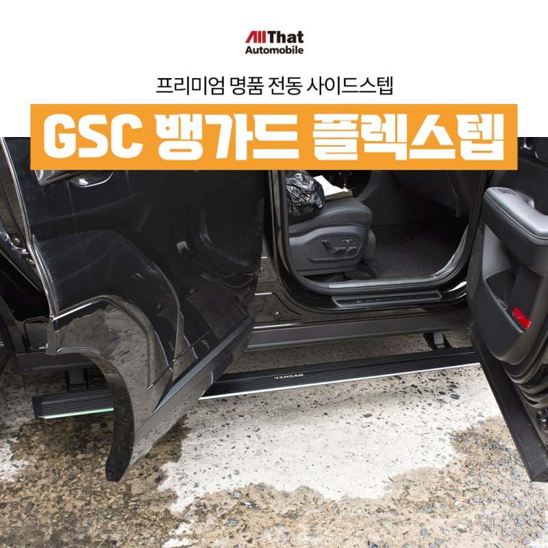 부산 디올뉴 싼타페 MX5 전동 사이드스텝 GSC 뱅가드 플렉 스텝 장착 추천