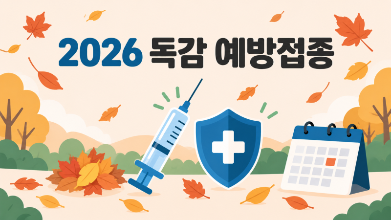 독감예방접종 시기 2026 어르신 날짜가 당겨진 이유와 연령별 일정