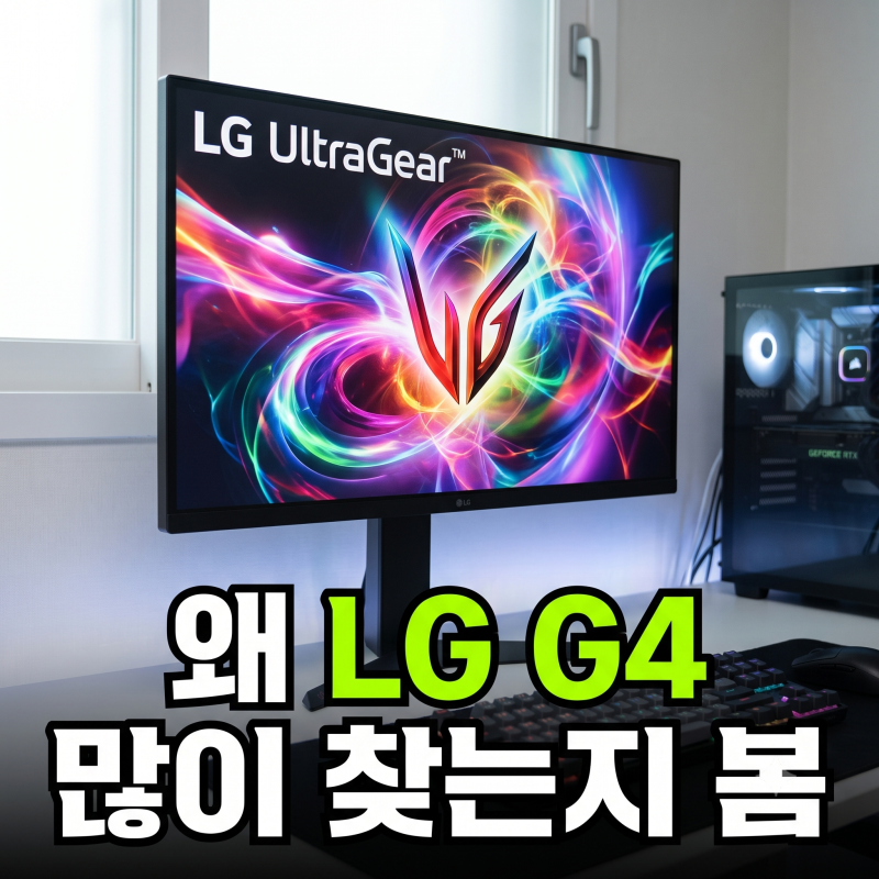 FPS 장비 고민 끝에 LG G4 27G440A 27인치 게이밍모니터 고른 이유