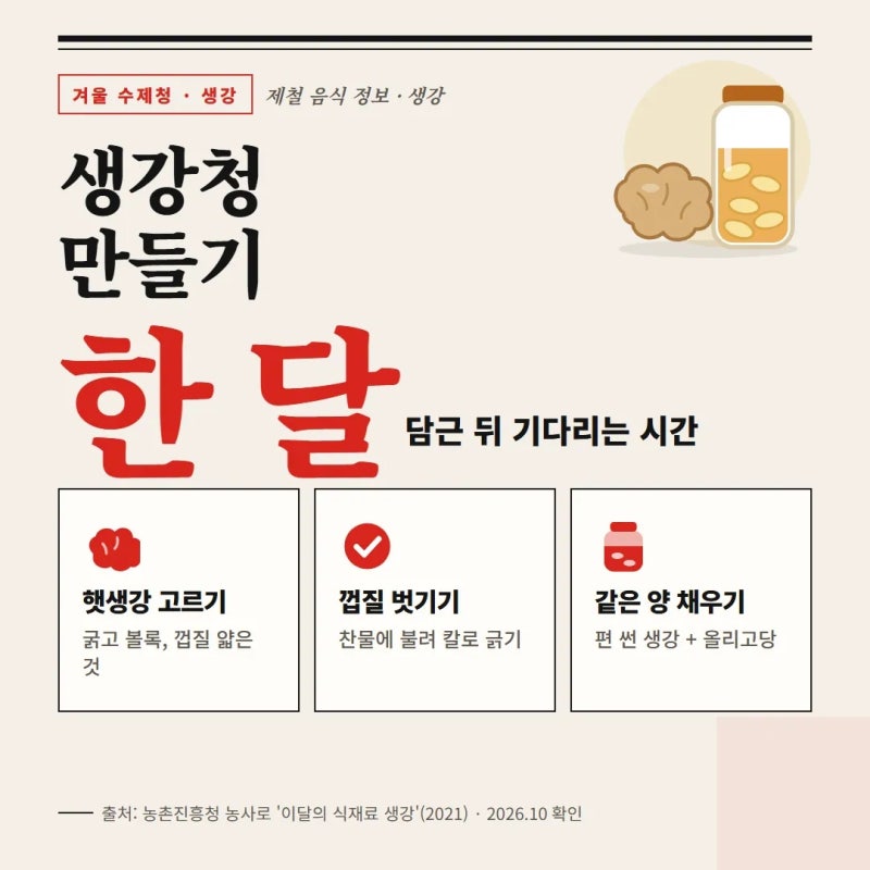 생강청 만들기 햇생강 껍질 벗기기부터 생강 보관법까지