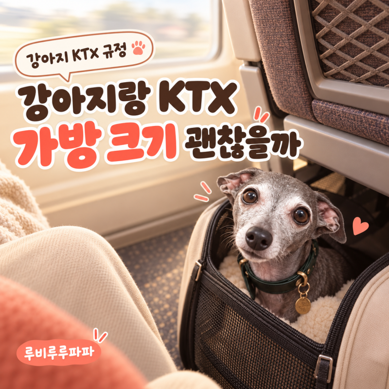 강아지 KTX 규정과 이동가방 크기 총정리