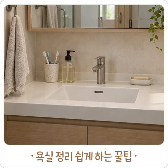 욕실이 금방 지저분해진다면? 이렇게 정리해보세요