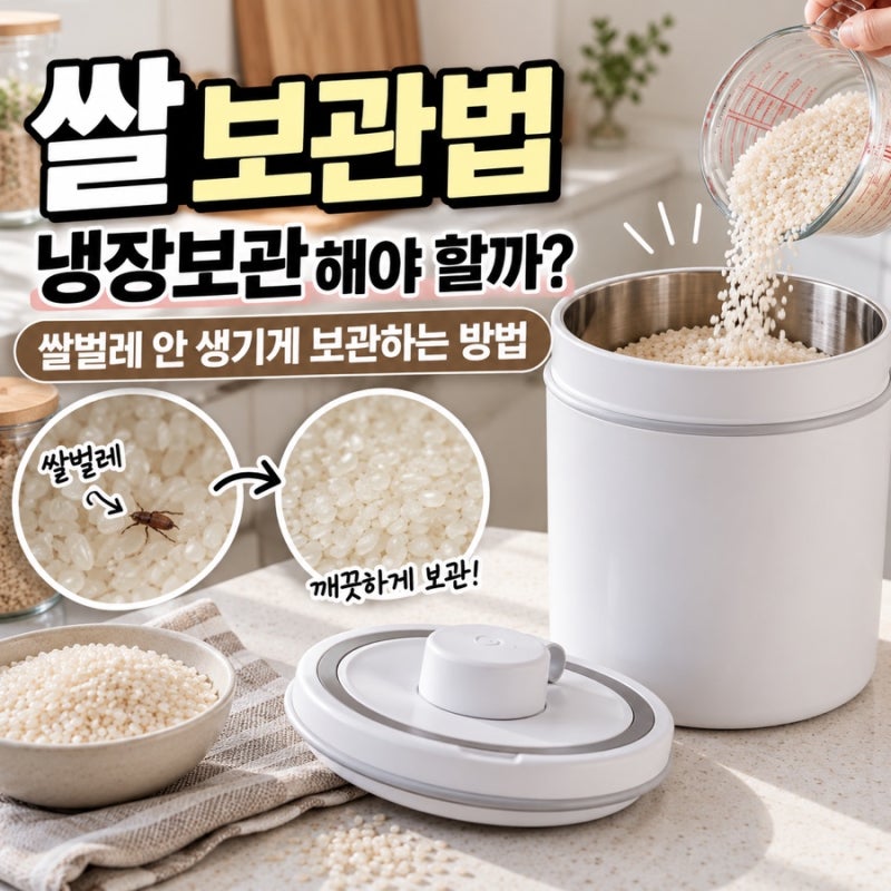 쌀 냉장보관 해야 할까? 오래 두고 먹는 쌀 보관법