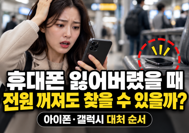 [IT·디지털 꿀팁] 휴대폰 잃어버렸을 때｜전원 꺼져도 찾을 수 있을까? 아이폰·갤럭시 대처 ....