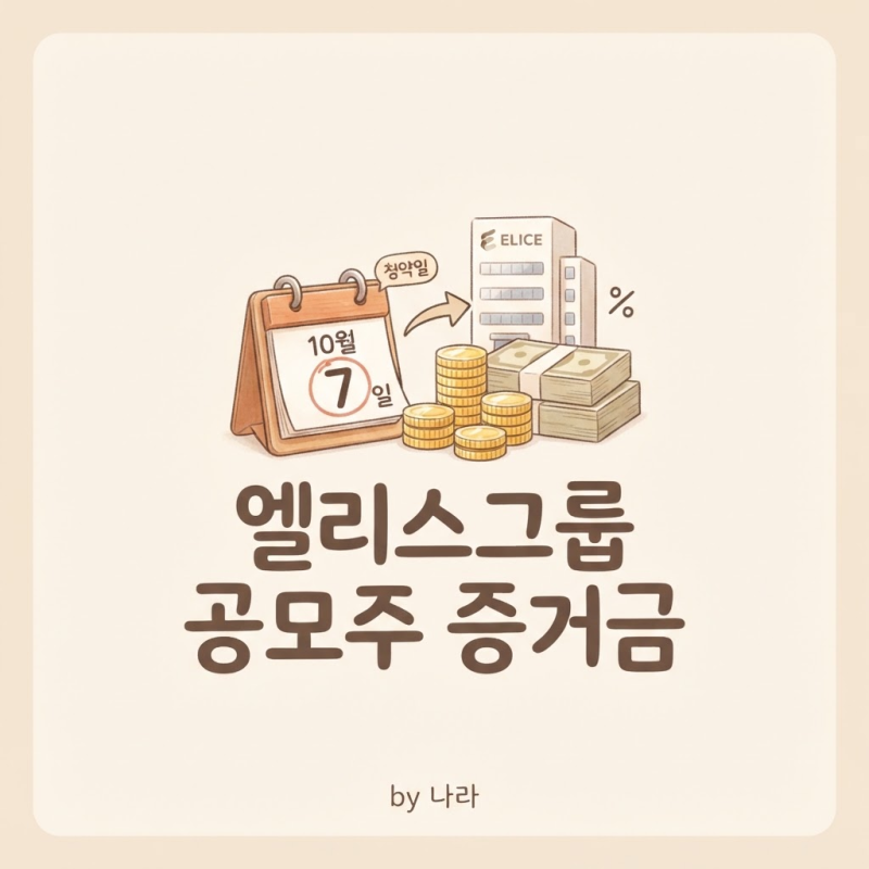 엘리스그룹 공모주 증거금, 10월 7일 청약 사는 방법 정리