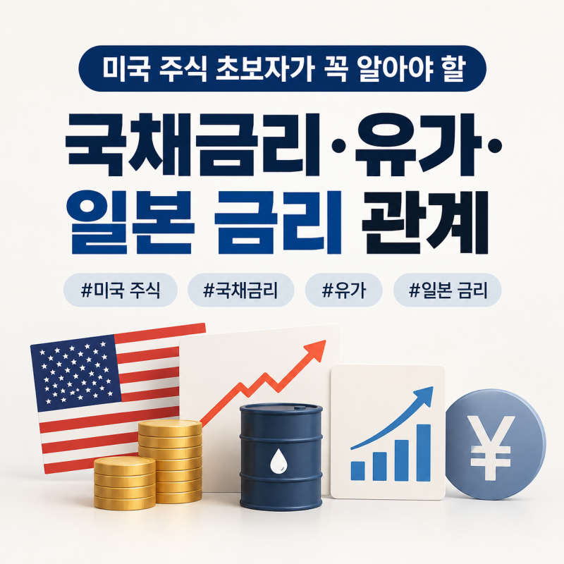 미국 주식 초보자가 꼭 알아야 할 국채금리·유가·일본 금리 관계