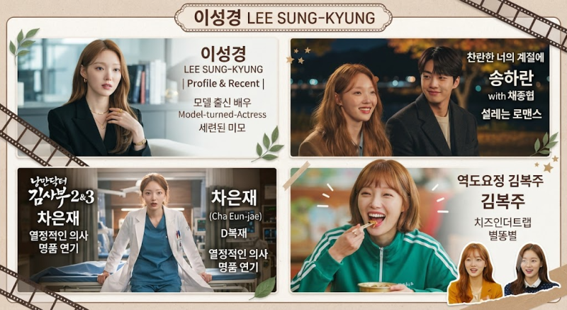 이성경 프로필 총정리모델에서 배우로, 《역도요정 김복주》부터 《찬란한 너의 계절에》까....