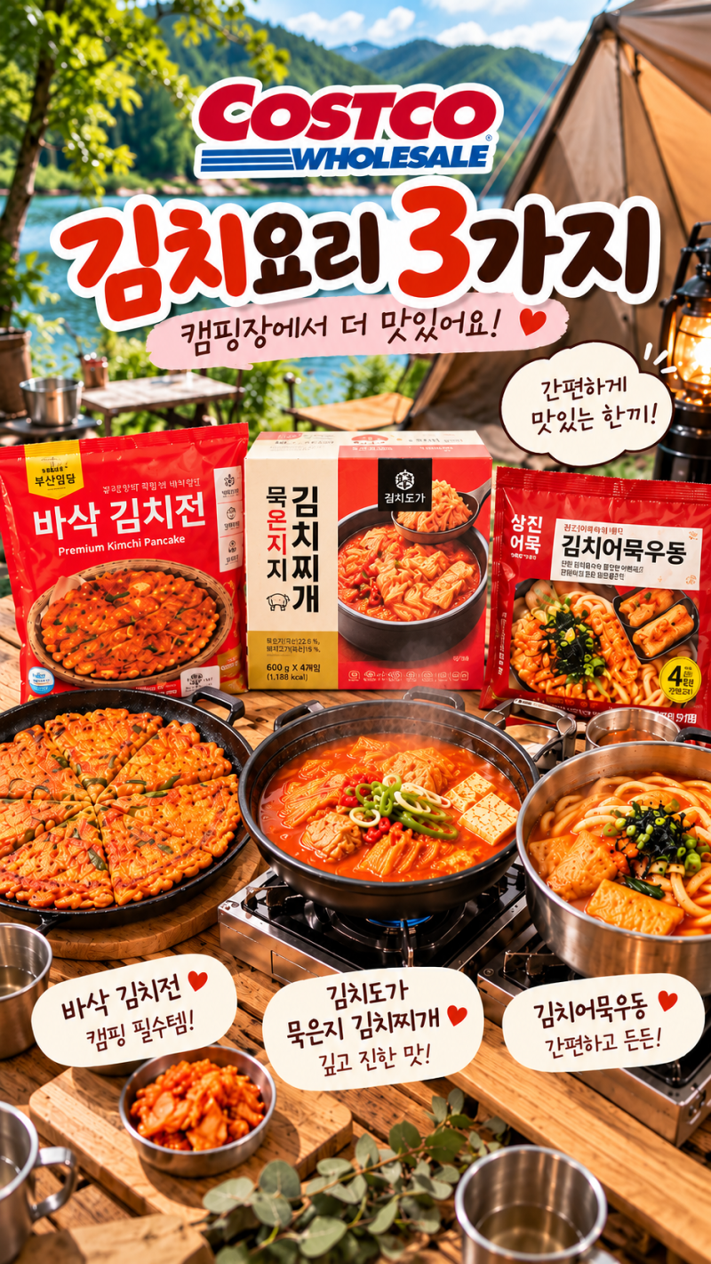 코스트코 김치요리 3가지 솔직 후기(김치전 · 묵은지 김치찌개 · 김치어묵우동)