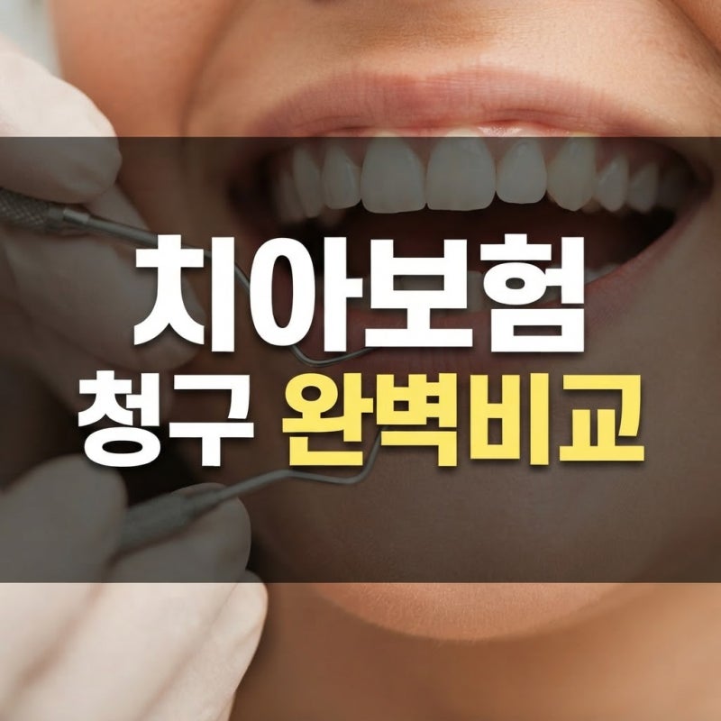 10월 치과 임플란트 레진 치아보험 실비 청구 서류 및 보장금액 비교