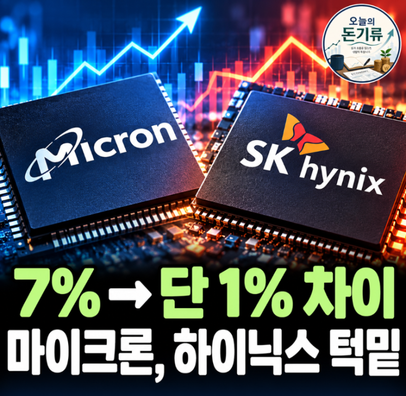 “SK하이닉스 잘나가는 줄 알았는데…” 마이크론 턱밑까지 따라왔다, D램 2위 자리 흔들리나....