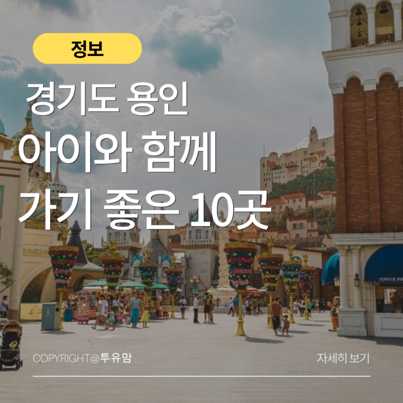 용인 아이와 갈만한 곳 BEST 10 에버랜드부터 박물관까지