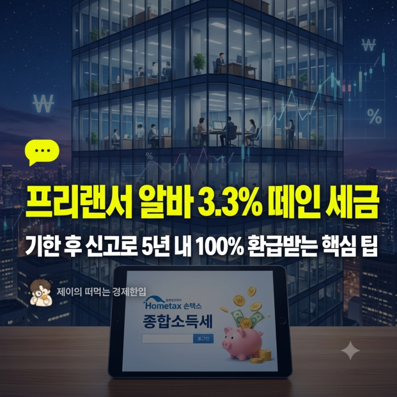 프리랜서 종합소득세 환급받는 법: 알바천국 구직자가 놓치기 쉬운 세금 상식