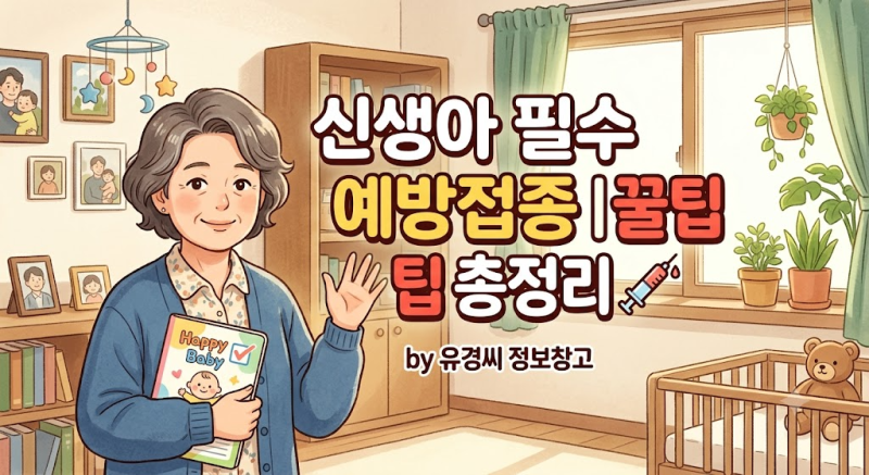 신생아 필수 예방접종 시기표 총정리 | 국가지원 무료접종 혜택 및 접종 전후 주의사항