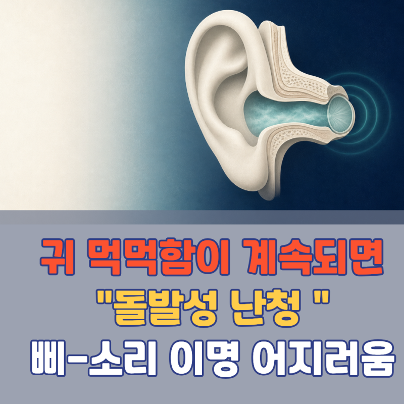 이 먹먹함이 3일 넘게 계속되면 평생 안 들릴 수도 있습니다! 돌발성 난청 초기증상 | 골든타....