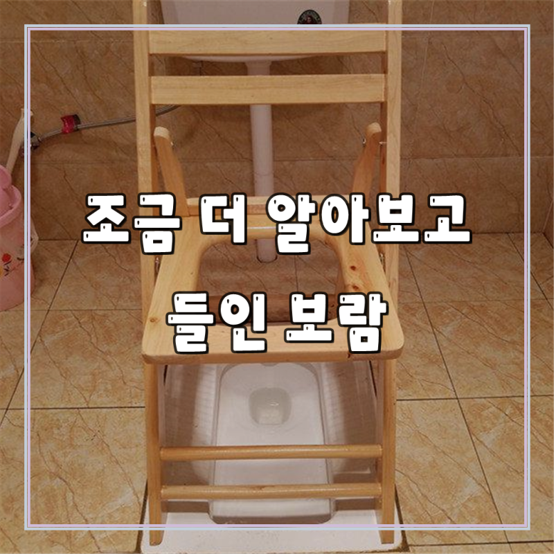 좌훈 의자 접이식 화장실 좌욕 나무 등받이의자 훈증 좌식 좌욕기 방석