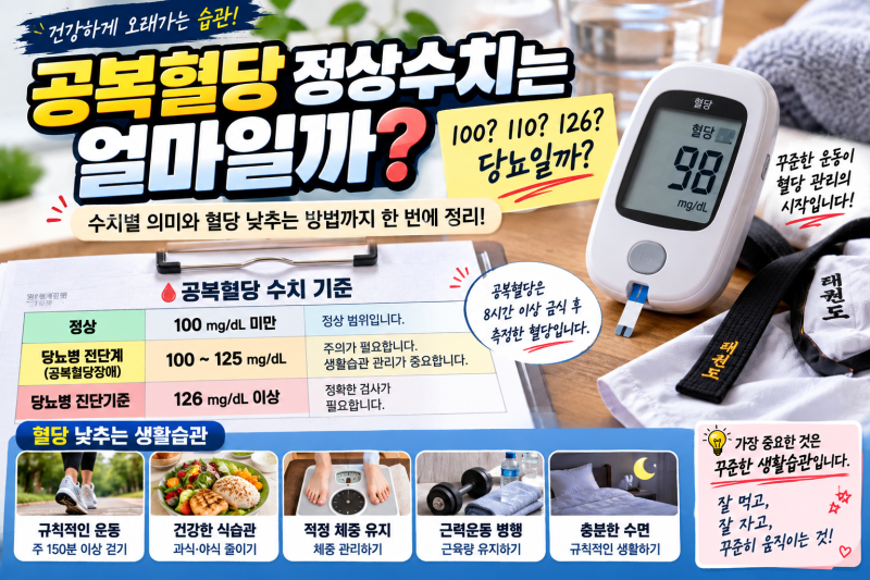 공복혈당 정상수치는 얼마일까? 100·110·126이면 당뇨일까, 혈당 낮추는 방법까지
