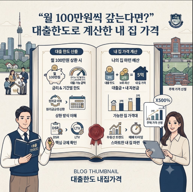 “월 100만원씩 갚는다면?” 대출한도로 계산한 내 집 가격