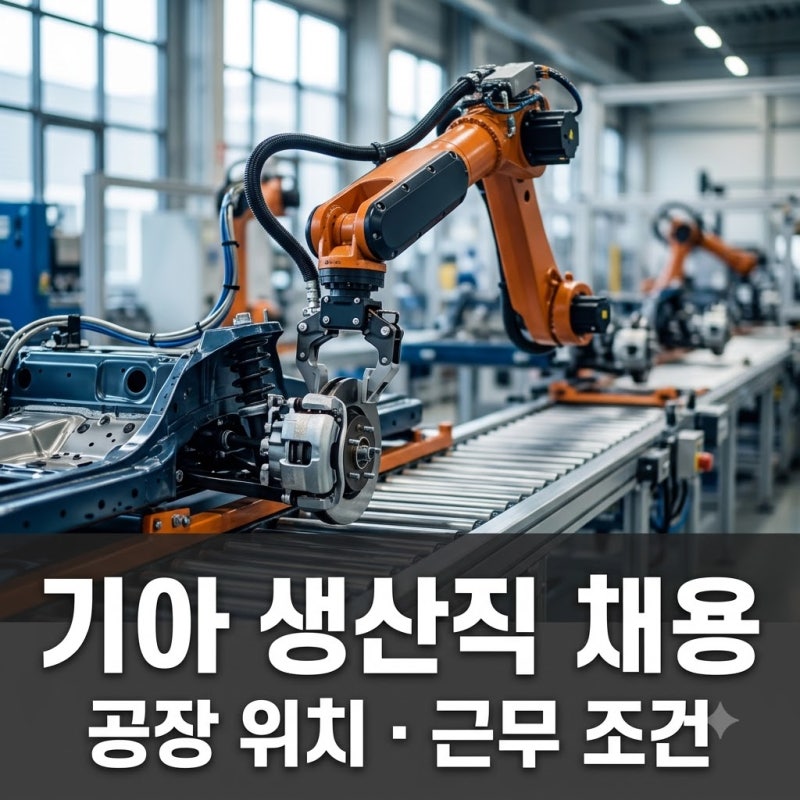 기아 생산직 채용 공장 위치 및 근무 조건 완벽 정리