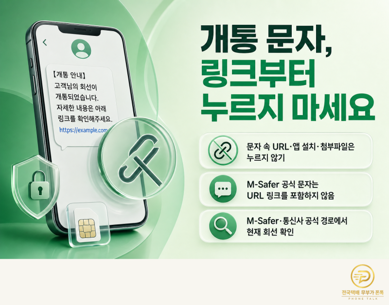 내 명의로 휴대폰이 개통됐다는 문자, 스미싱일까? M-Safer 조회부터 신고 순서