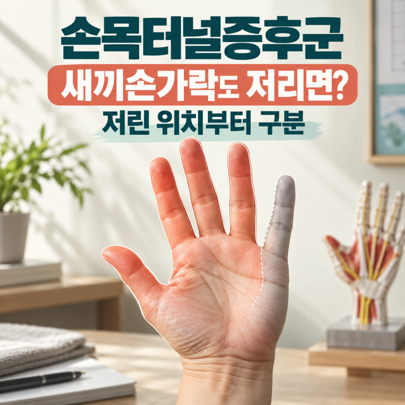 손목터널증후군, 새끼손가락까지 저리다면? 밤 손저림과 보호대 착용법
