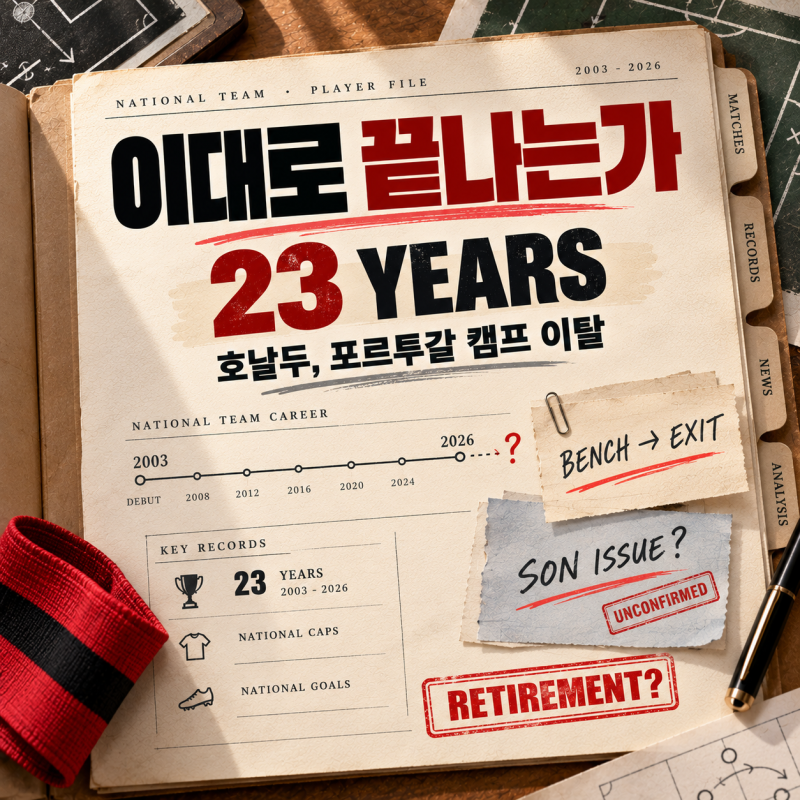 호날두 정말 포르투갈 대표팀 떠나나｜돌연 캠프 이탈에 은퇴설, 아들 대표팀 문제까지 번진....