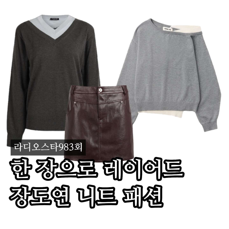 “레이어드 니트가 대세” 장도연 니트 어디꺼? 라디오스타 옷 정보(983회)