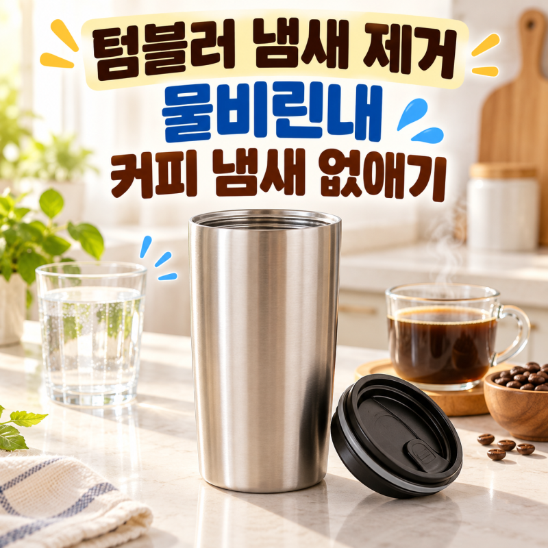 텀블러 냄새 제거 물비린내 커피 냄새 없애기